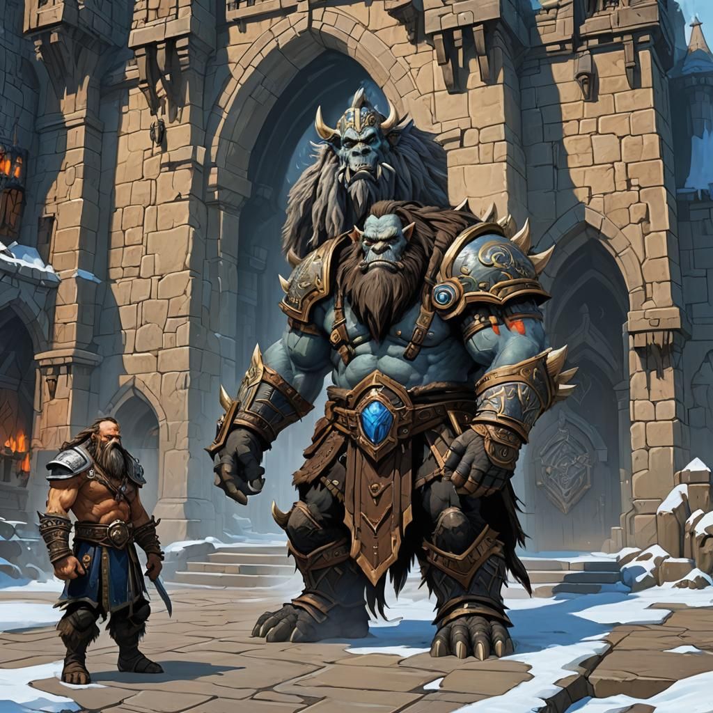 Warcraft Troll and Dwarf Concept Art