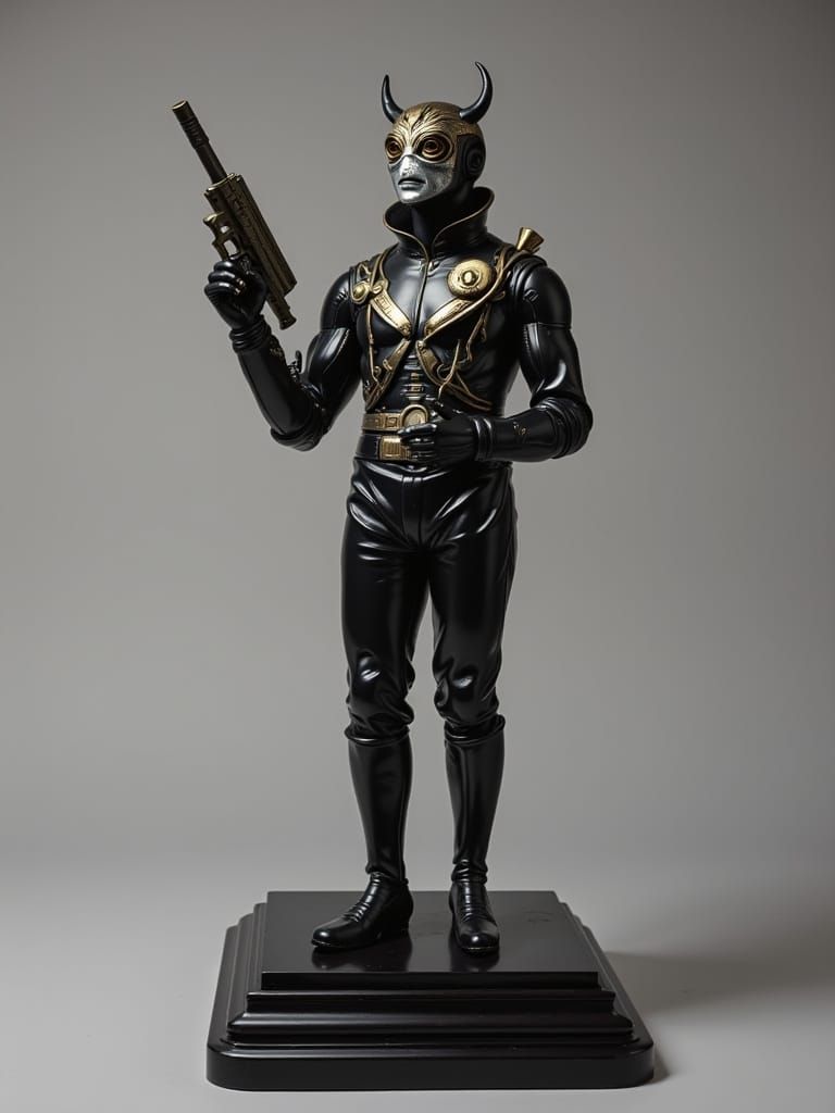 1925 Evil Magician Toy in Vintage Sci-Fi Spacesuit