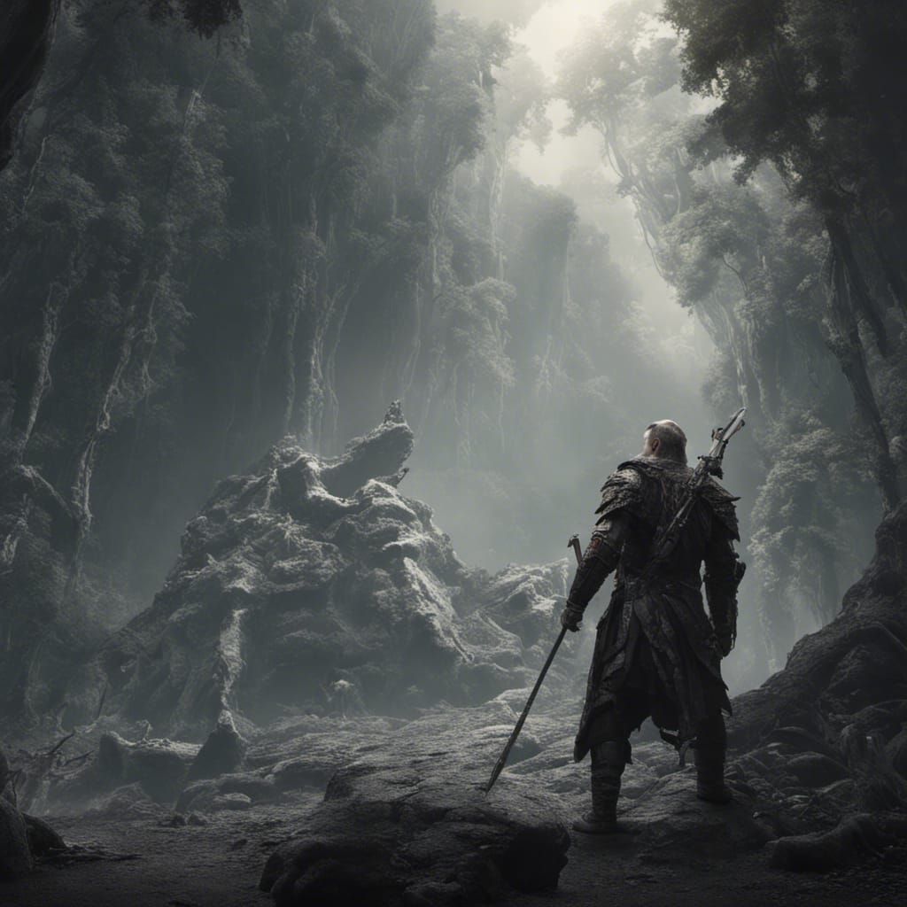 Uruk-hai Army Marches Through Dark Forest