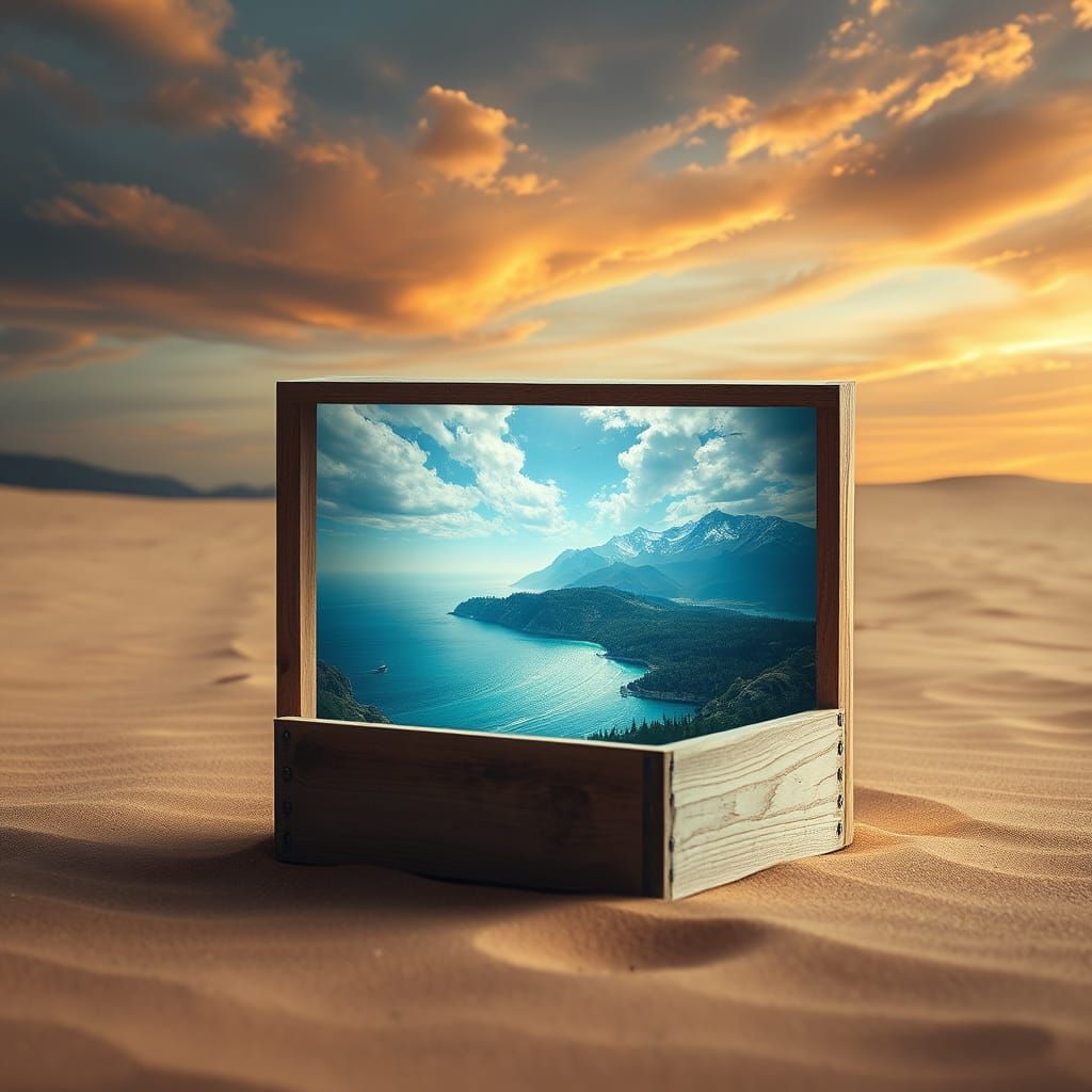 Surreal Desert Box Reveals Infinite World