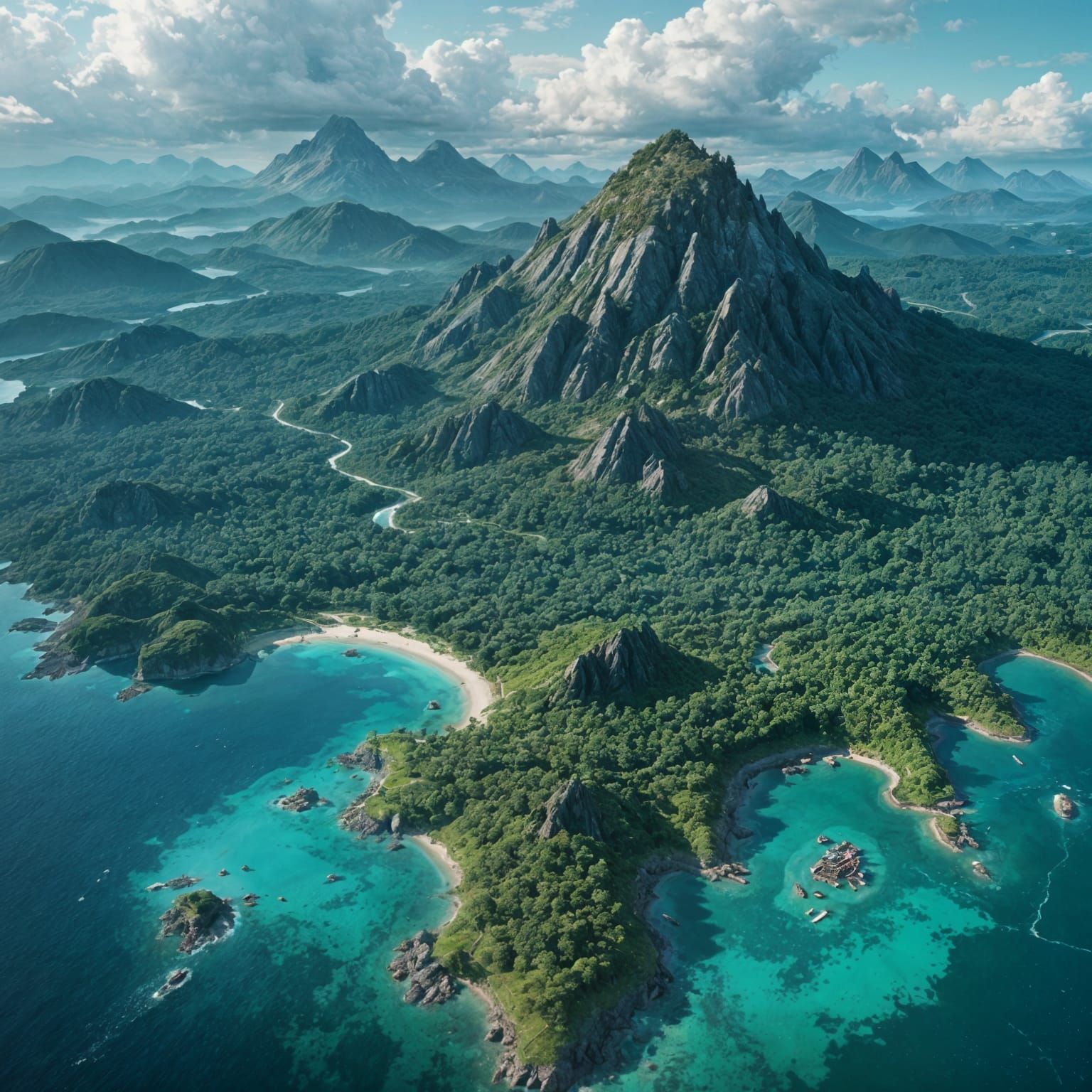 Mysterious island at Latitude 26.443428, Longitude -59.136151