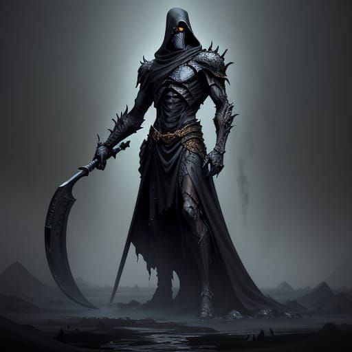 Dark Fantasy Revenant Reaper in Hyper-Realistic Digital Art