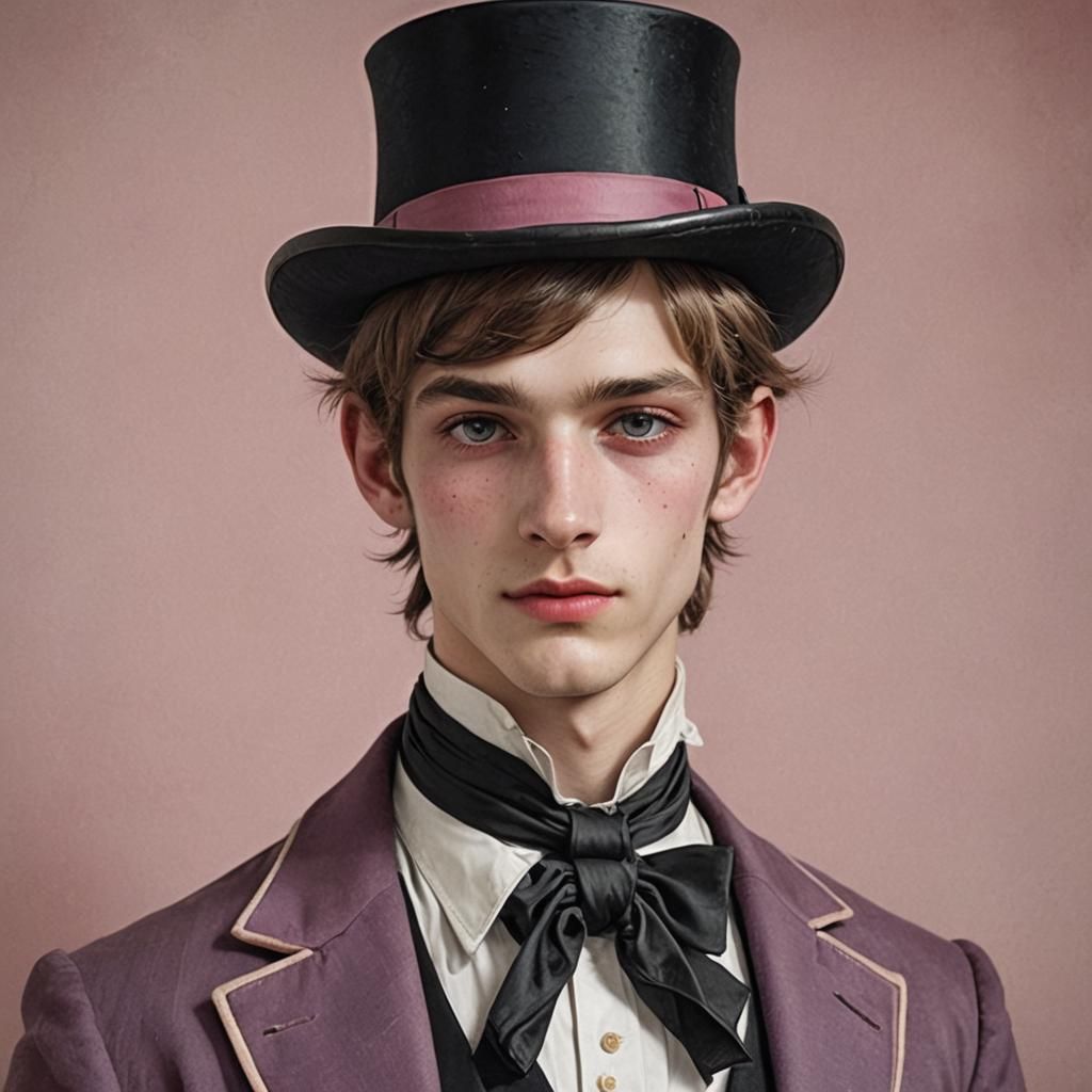 Fair-Skinned Ringleader with Top Hat in HDR