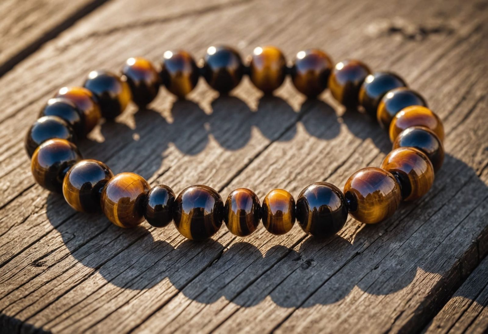 Orthodox Prayer Bracelet with Tiger Eye Gemstones