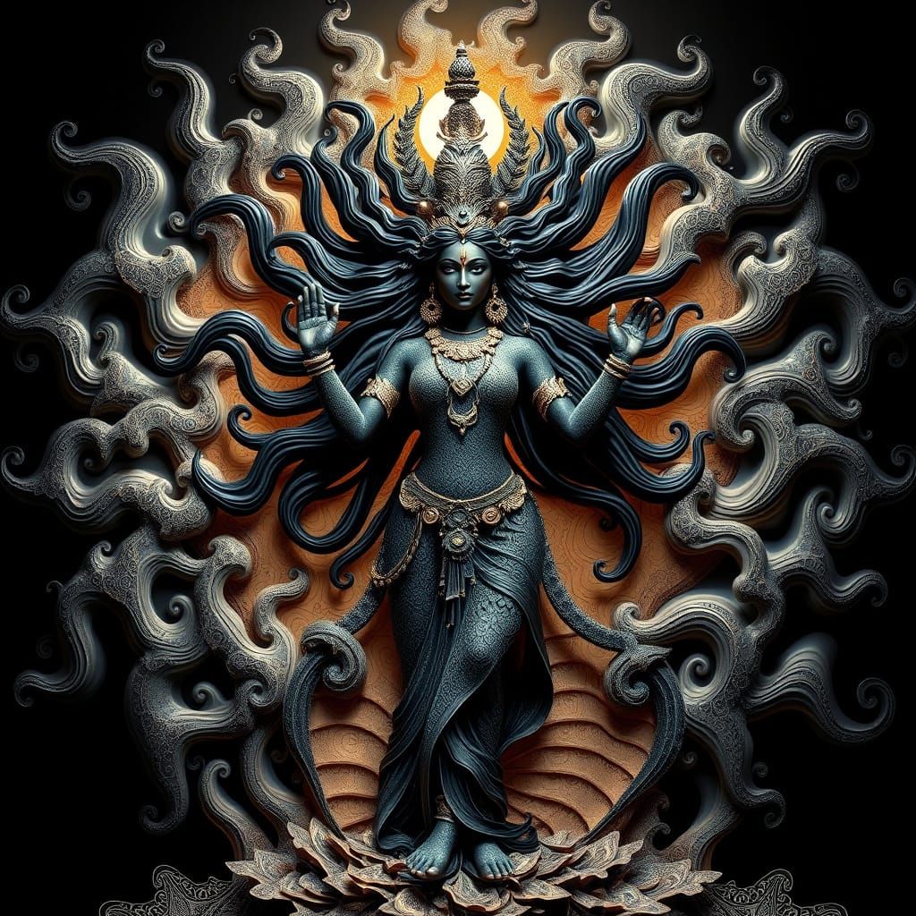 Goddess Kali in Quantum Cosmic Dance