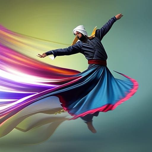 Whirling Dervish Tornado Across Countryside: Splash Art