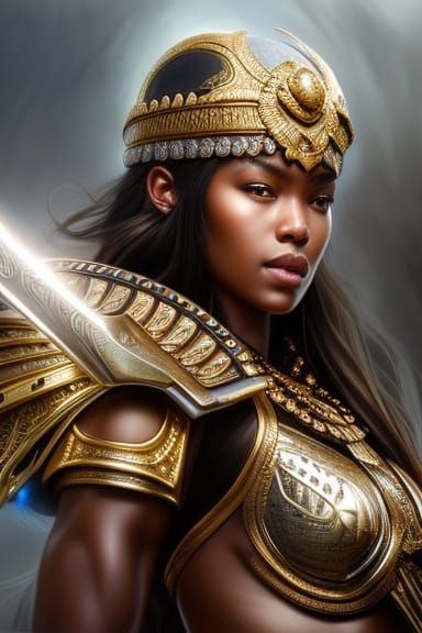 Hyperrealistic Zulu Warrior Selfie in 8k