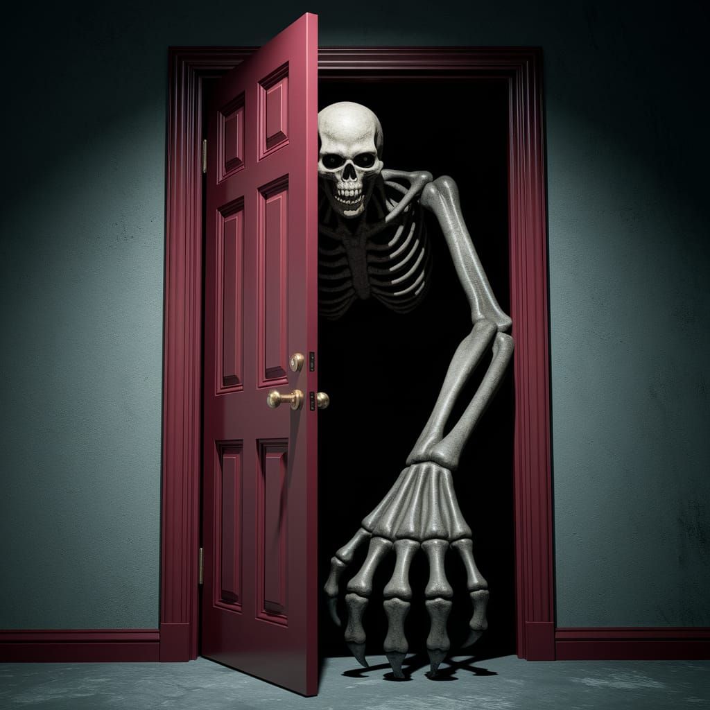 Terrifying Red Door Reveals Towering Monster