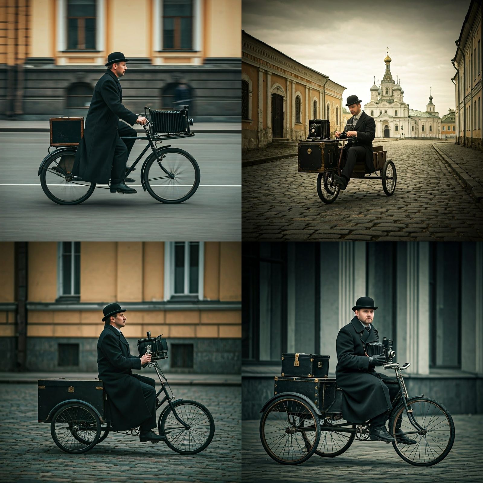 Steampunk Street Photographer Captured in Cinematic 18th Cen...
