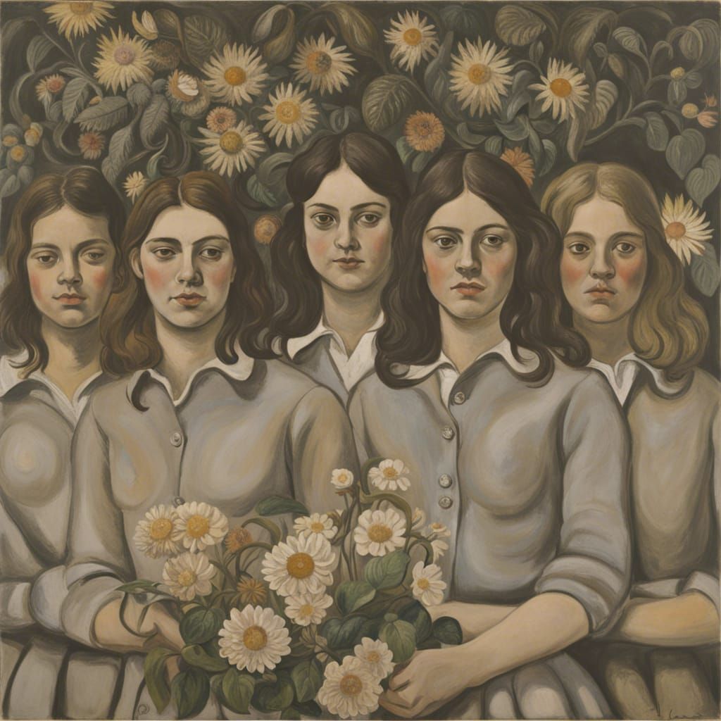 Lucian Freud Inspired Portrait: Youth in Bloom