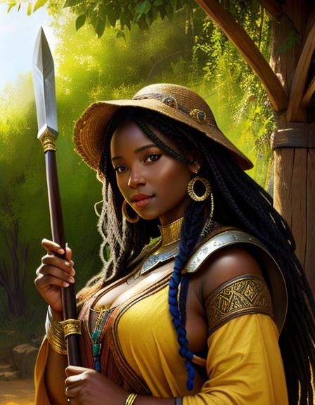 Village Wizard with Quarterstaff