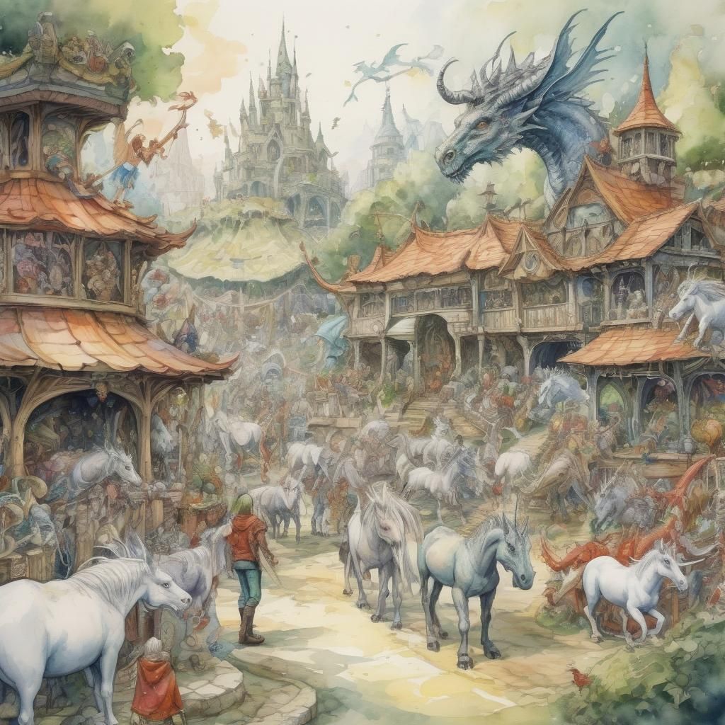 Fantasy Petting Zoo: Humans, Elves, Unicorns, Dragons