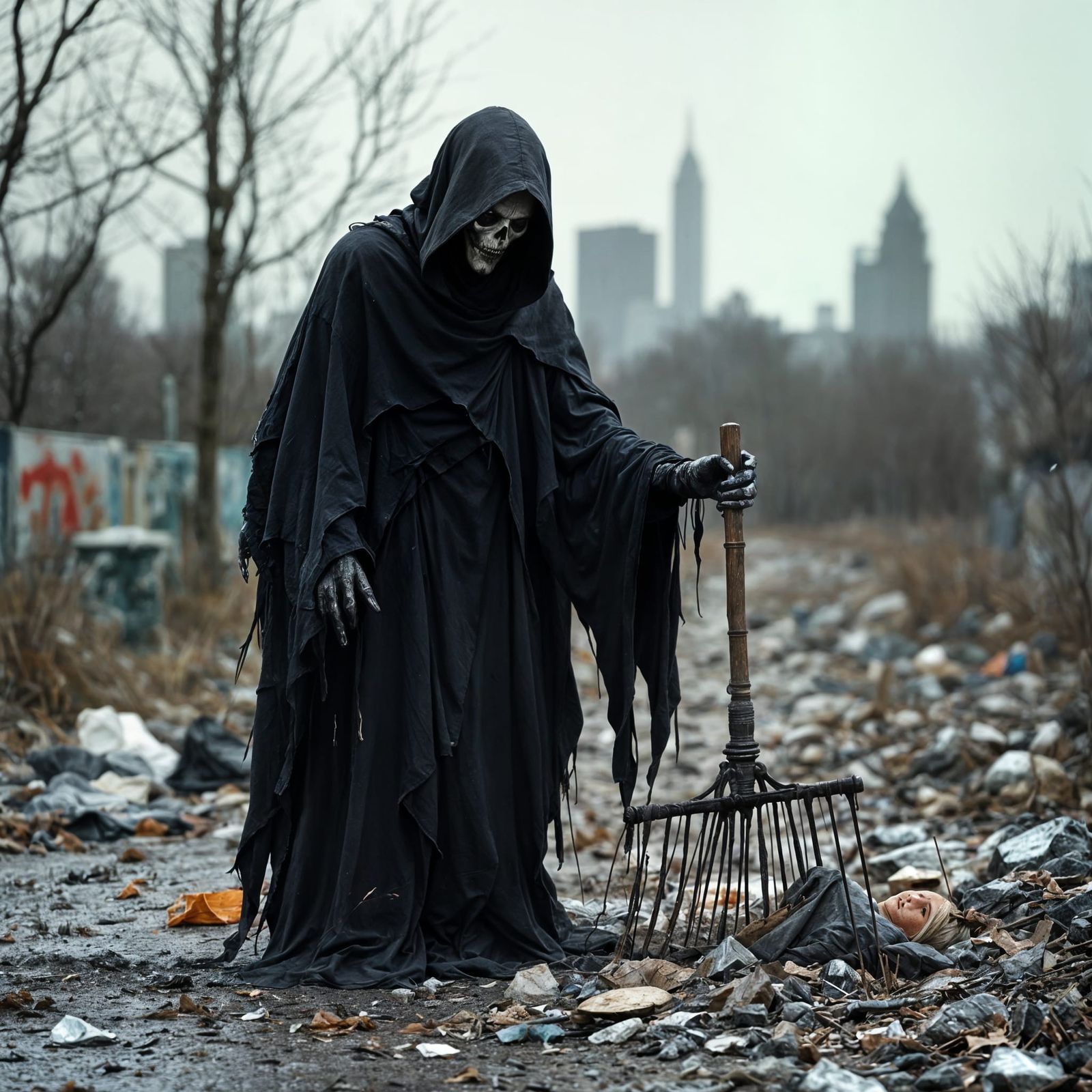 Grim Reaper Does Community Service: Photography