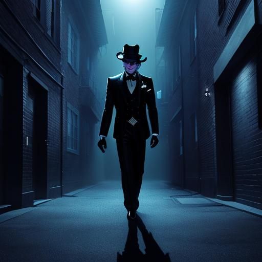 Michael Jackson as Smooth Criminal in Film Noir