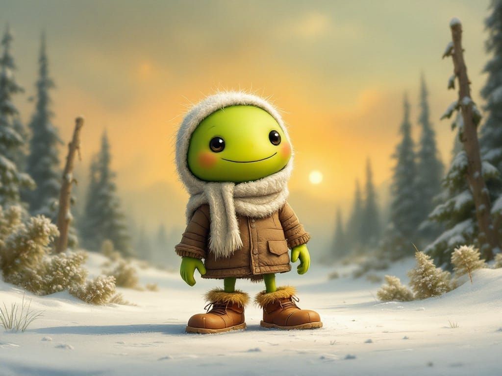 Dibble Sprout Squidge Suprareal Freestanding Grapheme Wearing Mukluks