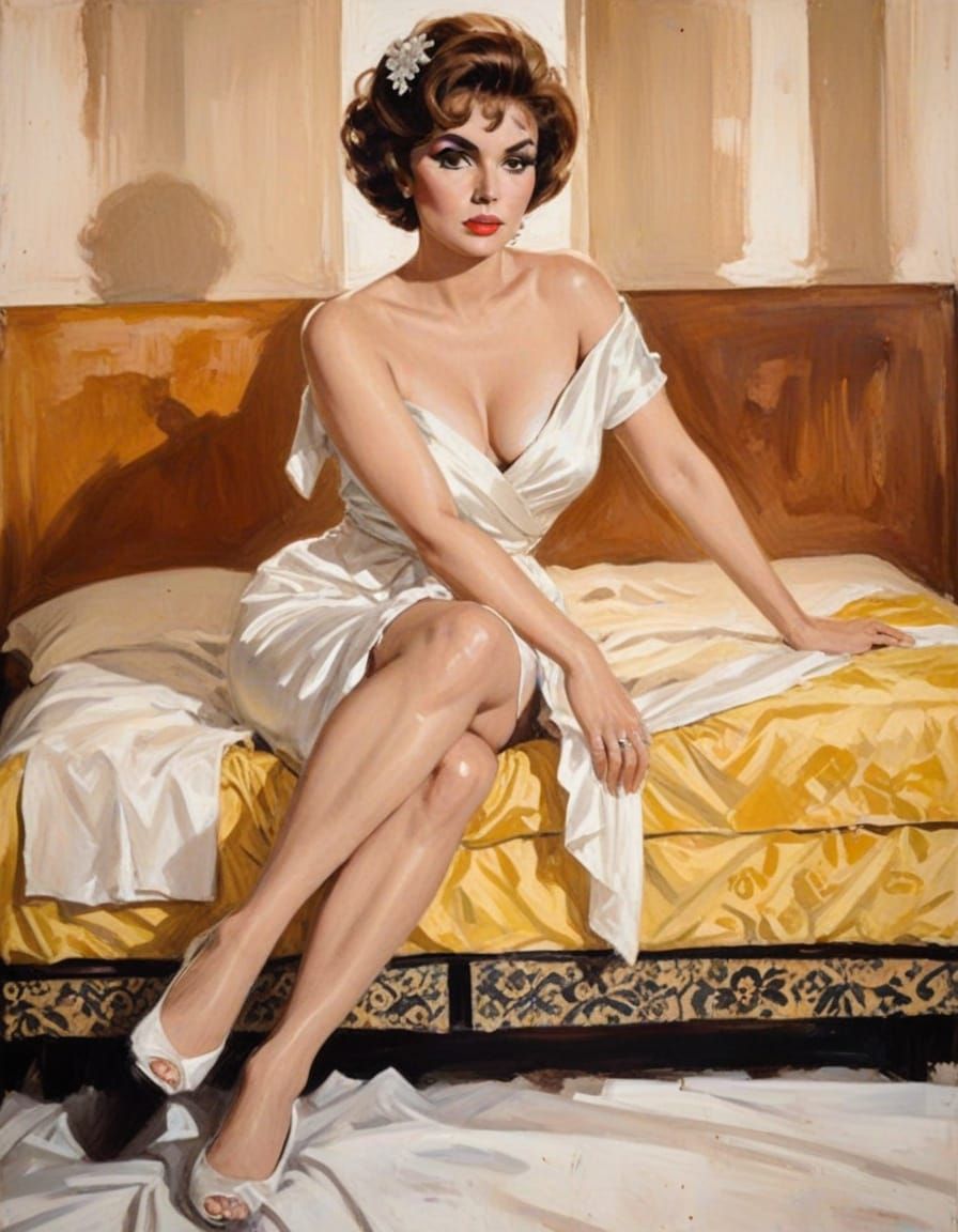 Gina Lollobrigida as Film Noir Femme Fatale
