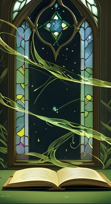 Ethereal Light Emanates From Antique Books