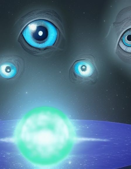 Cosmic Horror: Disembodied Eyes in Deep Space