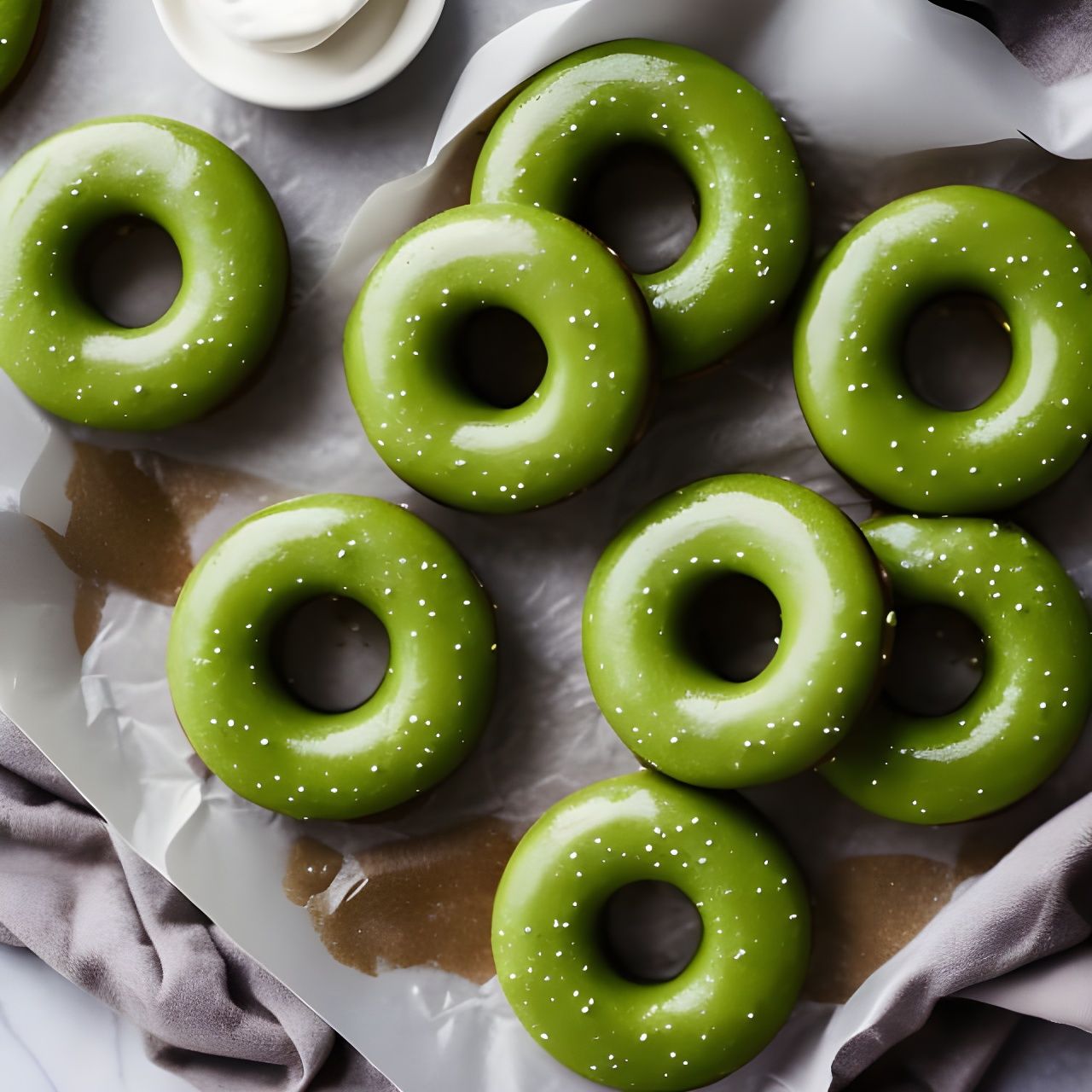 Matcha Donuts: Glazed Perfection in Professional Photo