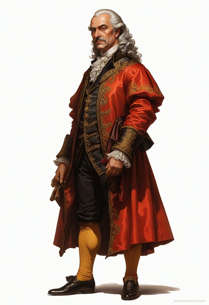 17th Century Baron in Baroque Attire