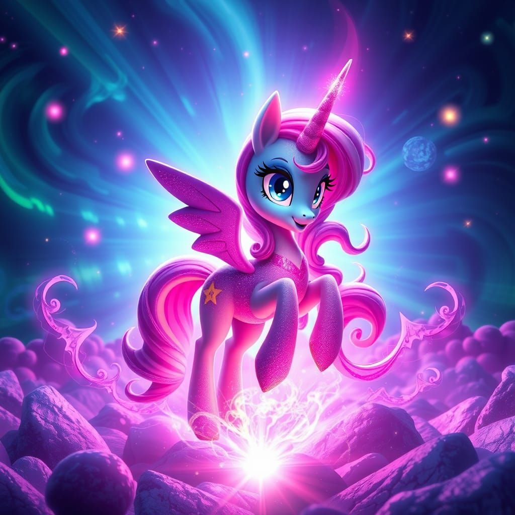 Trixie Lulamoon Harnessing Cosmic Power in Psychedelic Dream...