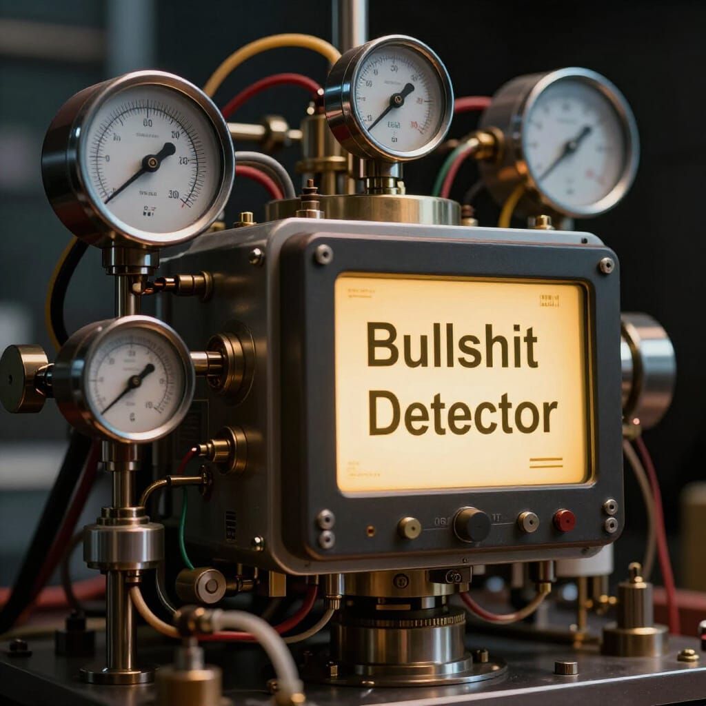 Photorealistic Bullshit Detector Device