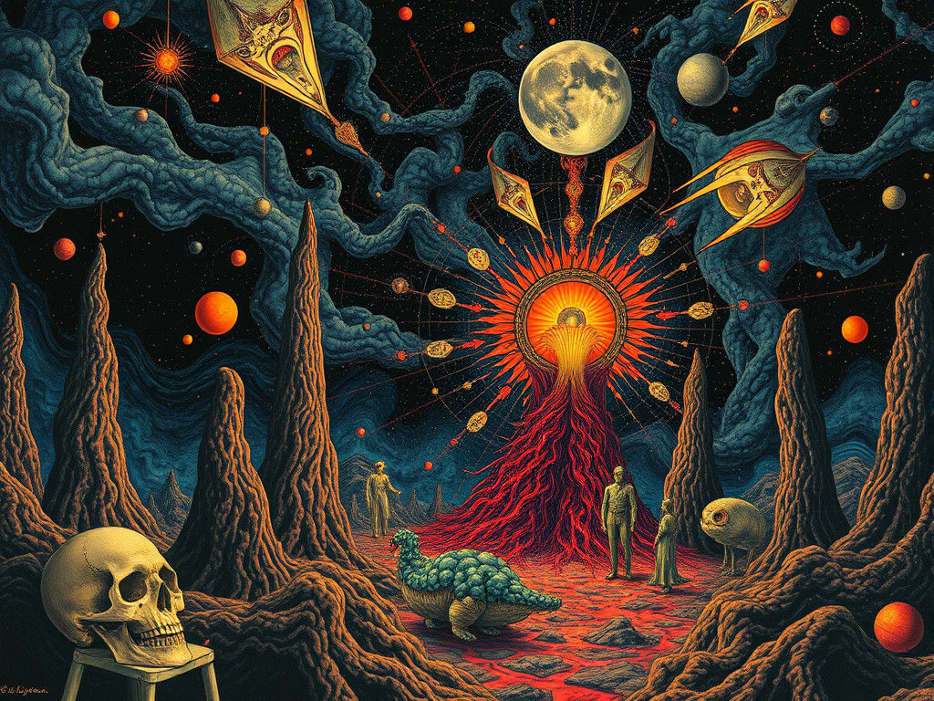 Psychedelic Esoteric Dreams in Photorealistic Detail