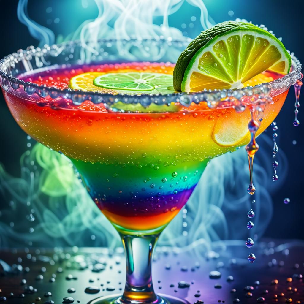 Frozen Rainbow Margarita