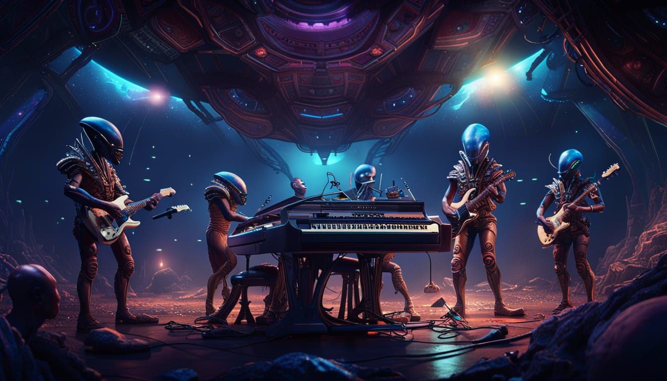 Alien Music Group Concert in Space