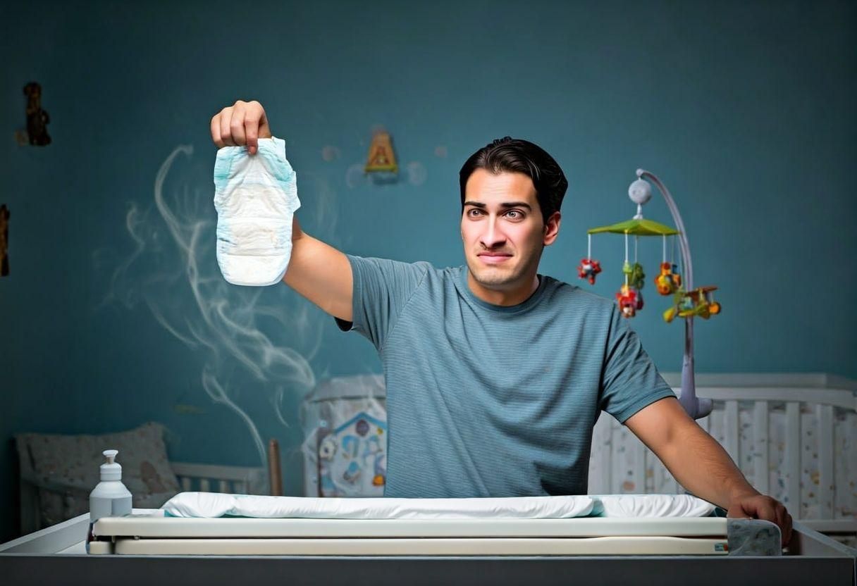 Baby on a Changing Table in an Ambiguous Moment