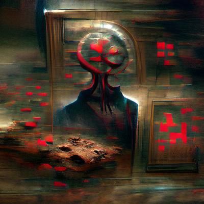 Sinister Martian Landscape by Rutkowski