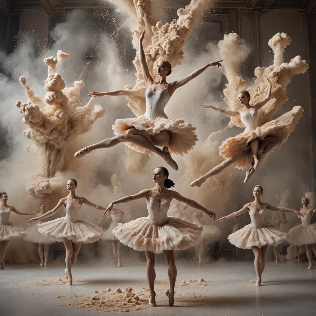 Ballerinas in Flour: A Dance of Movement