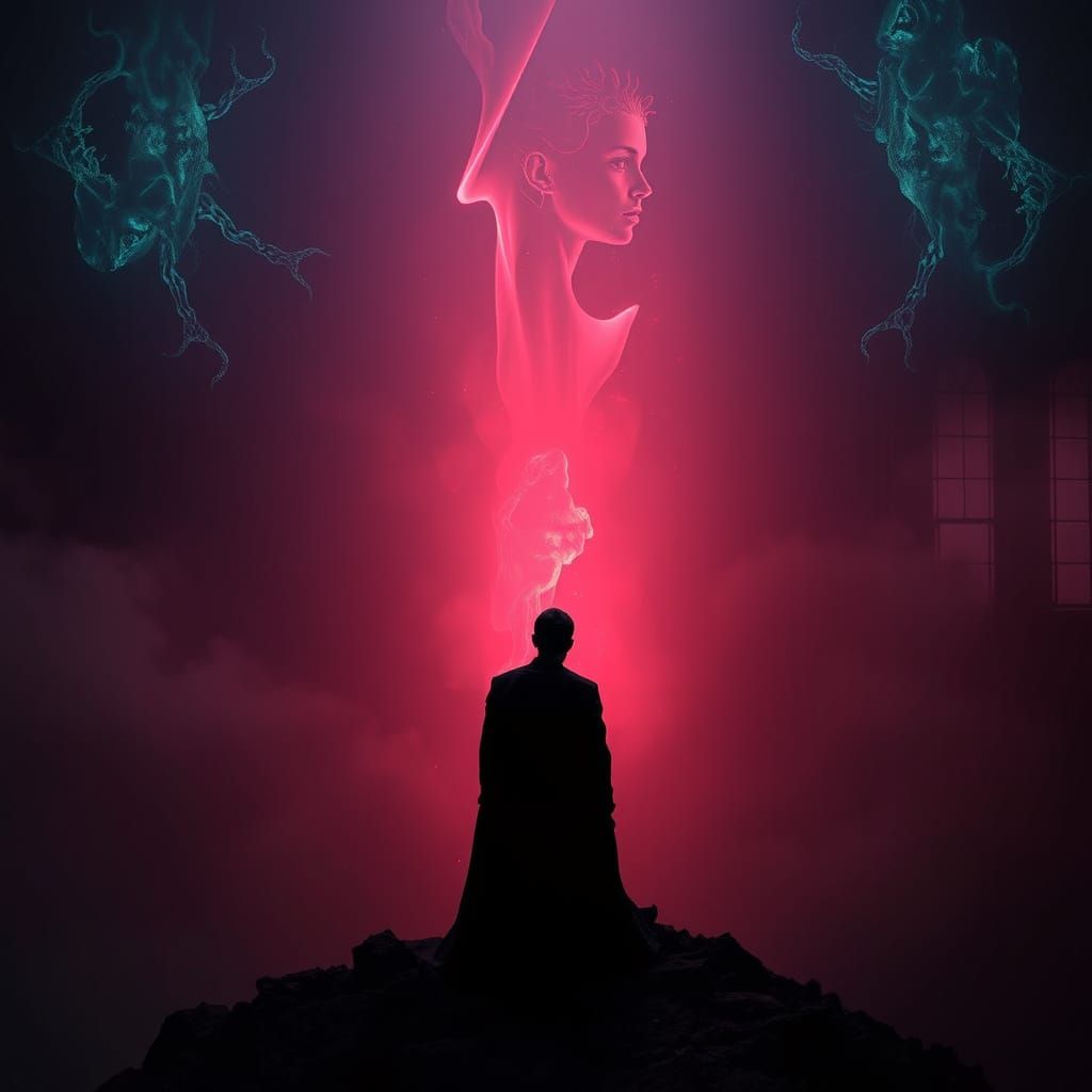 Existential Contemplation in a Dark Mystical Realm