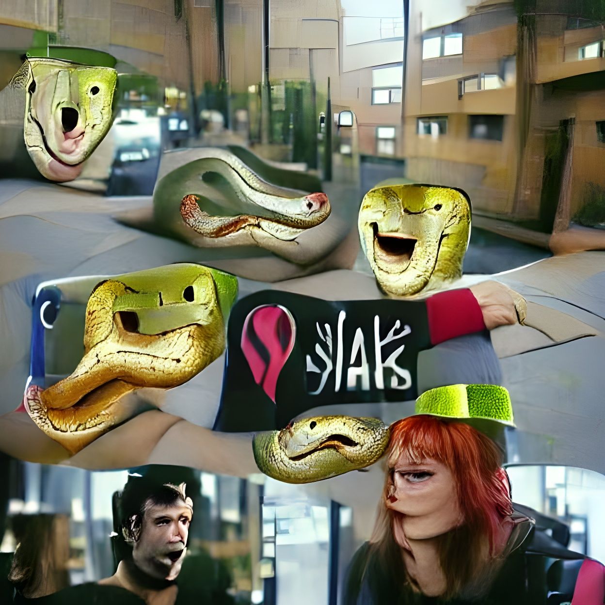 Interconnected Snakes: A Surreal Unity