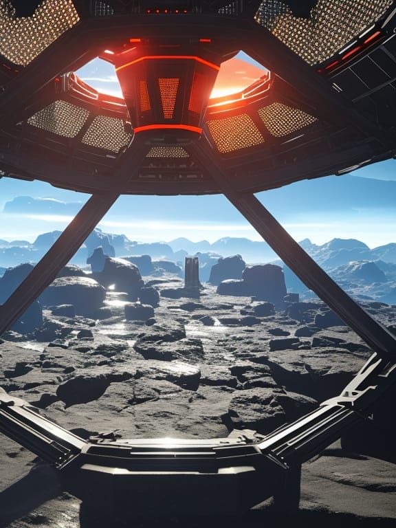 Cyborgs Defend Command Tower with Laser Cannons