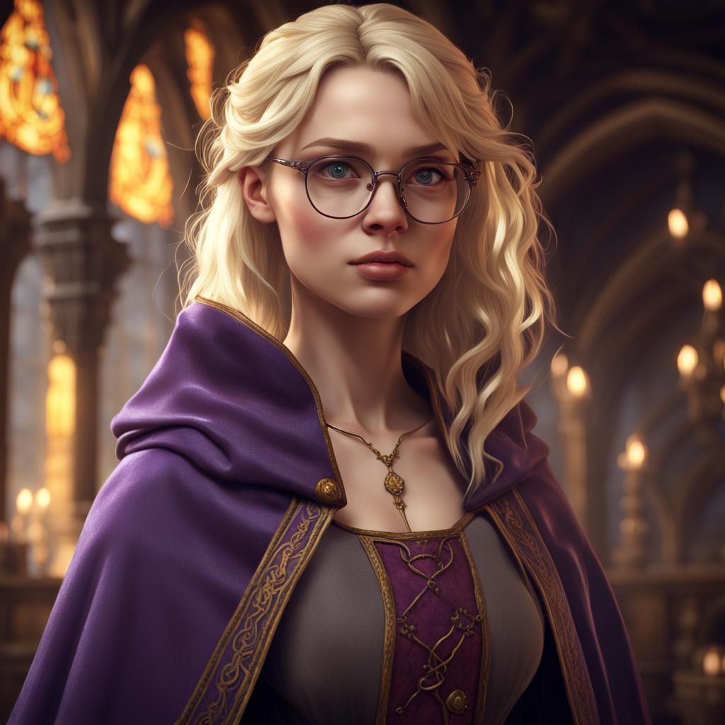 Intricate Portrait of Medieval Woman in Dark Fantasy Style