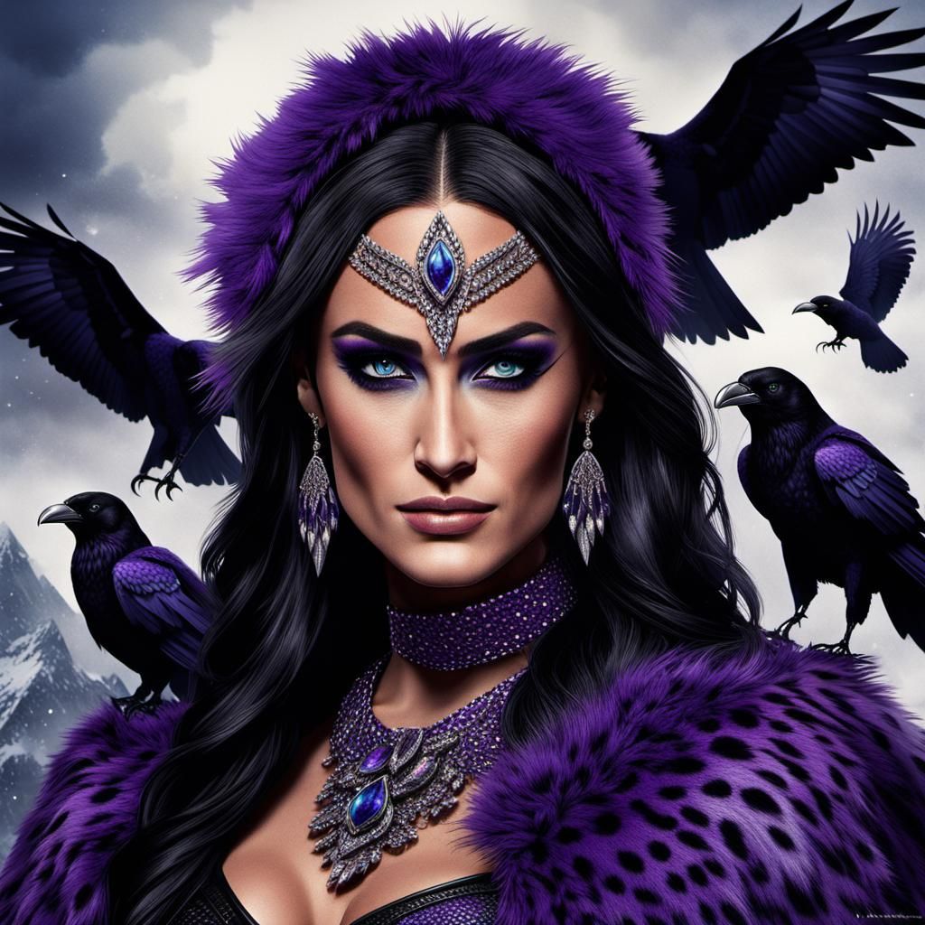 Nikki Bella as Raven in Digital Matte Painting