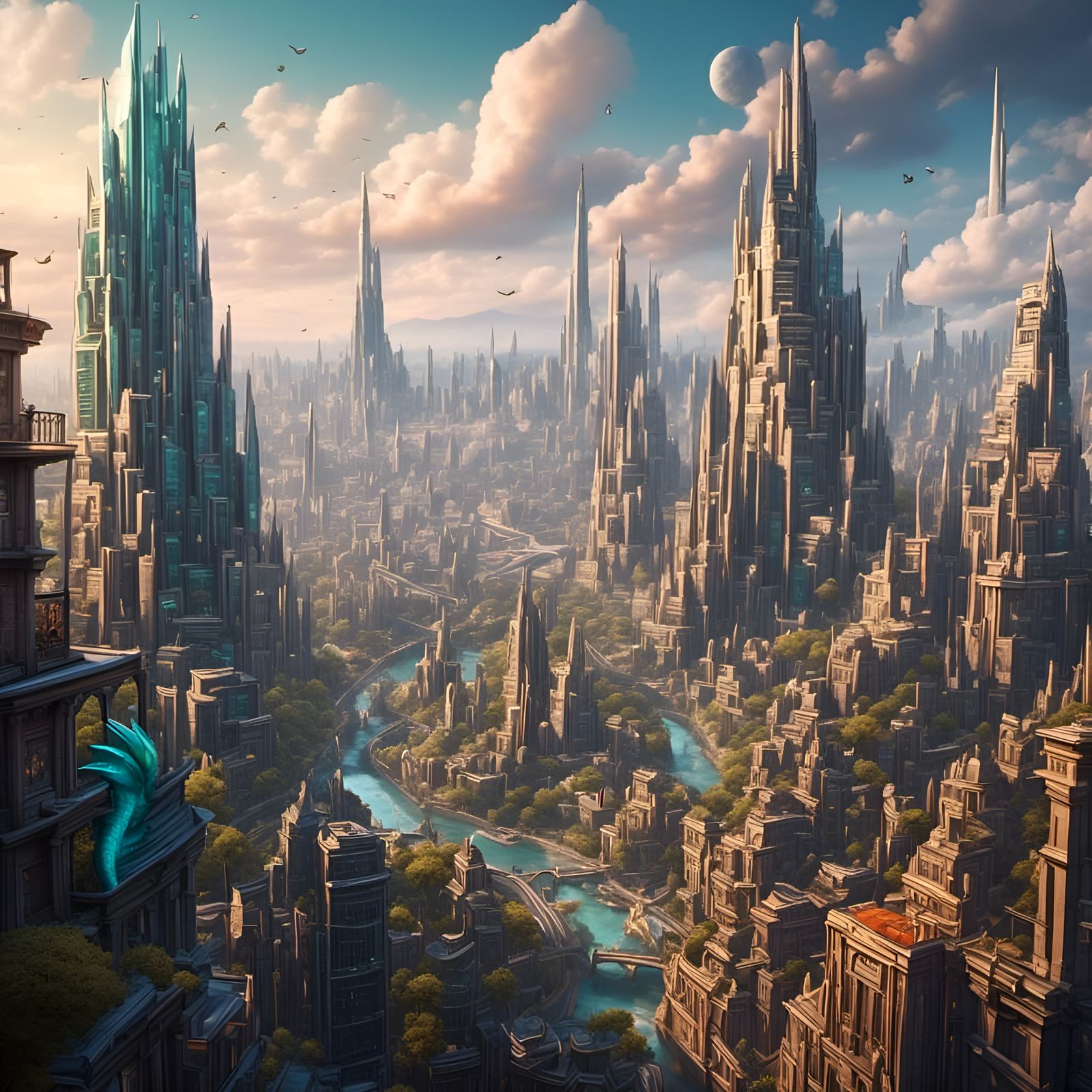 Epic Cityscape Illustration