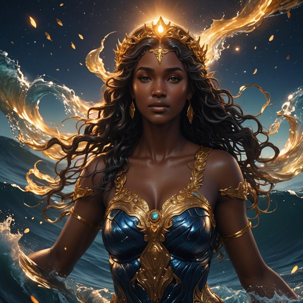 Aphrodite Rises from the Sea: Fantasy Concept Art
