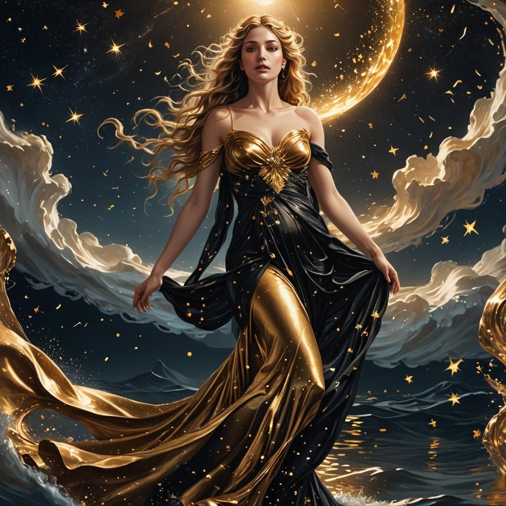 Aphrodite Rising: Hyperrealistic Digital Art