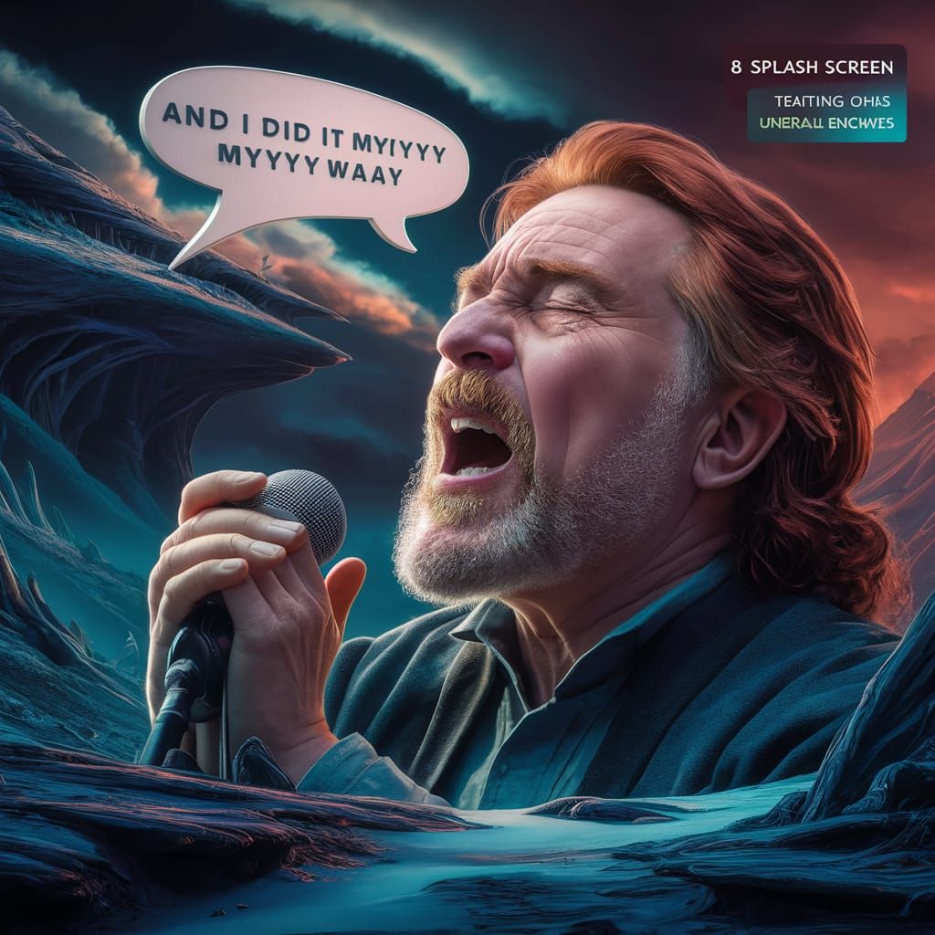 Passionate Singer in a Fantastical Landscape