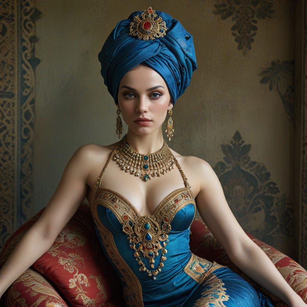 sensual royal odalisque weathered disguise