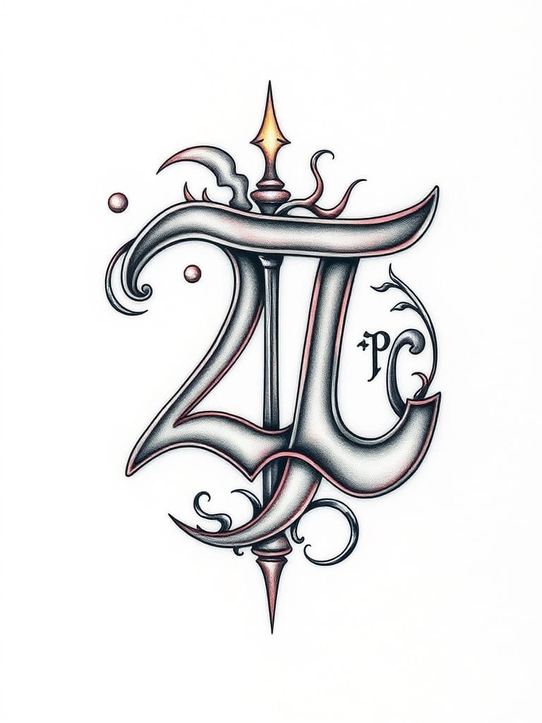 Hyperrealistic Tattoo Design of Mathematical Equation 2πr in...