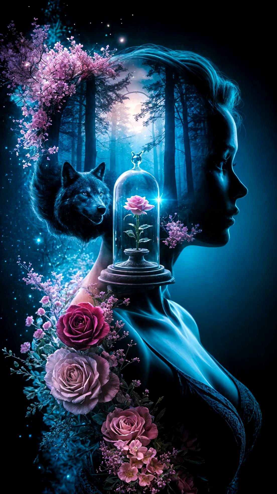 Mystical Beauty in Dreamlike Forest