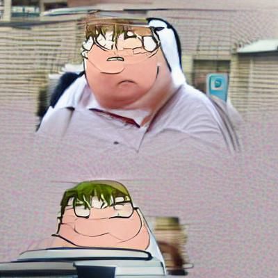 Peter Griffin as Anime Character