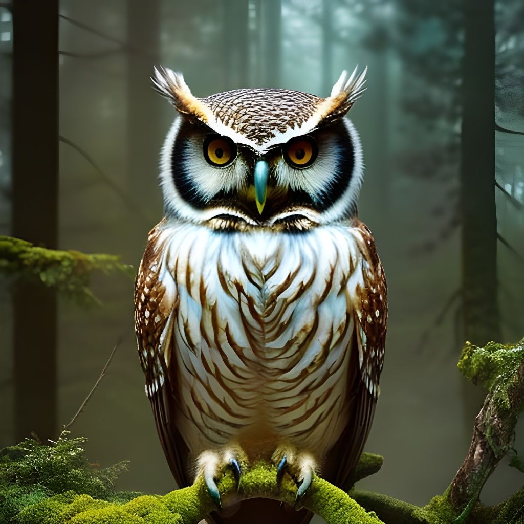 Archimedes, owl of Merlin