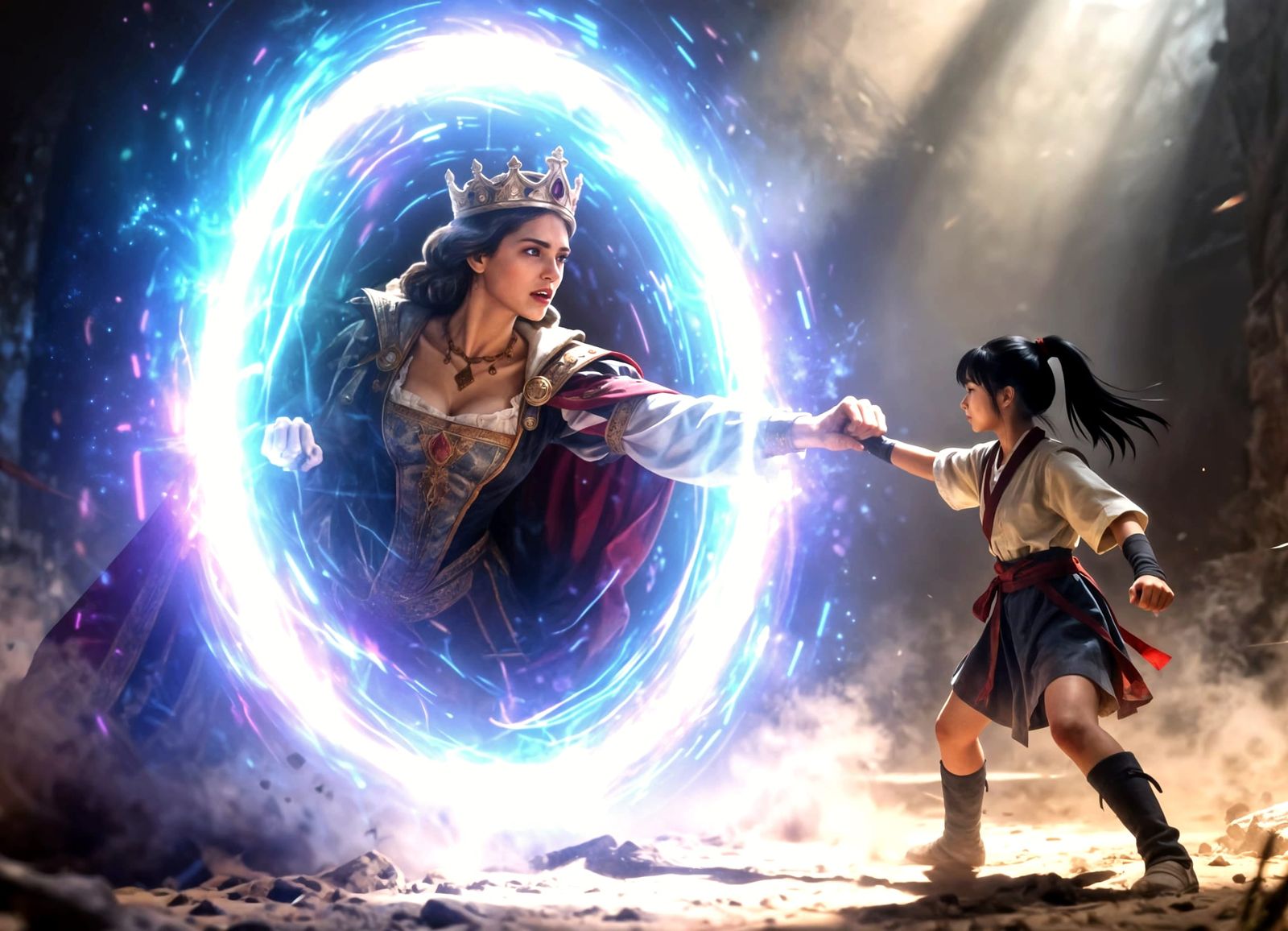 Glowing Futuristic Portal Offers Salvation