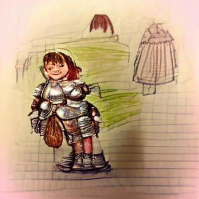 Brave Halfling Knight Ready for Adventure