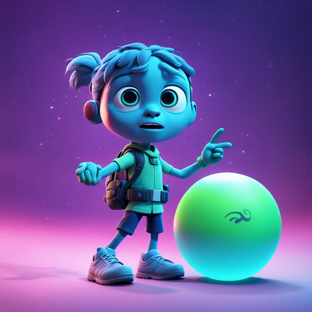 EVE Game Scene in Pixar-Style 3D Digital Art