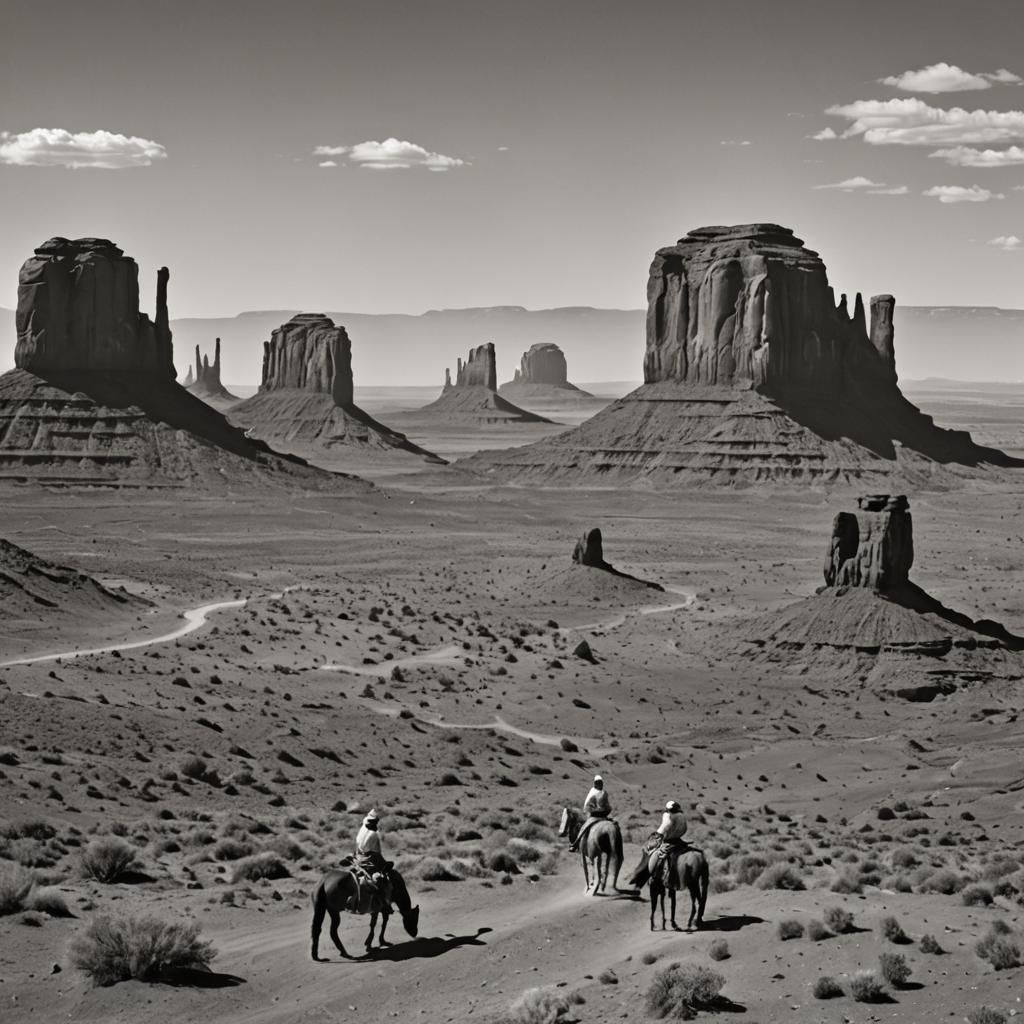 Monument Valley: Native American on Horseback